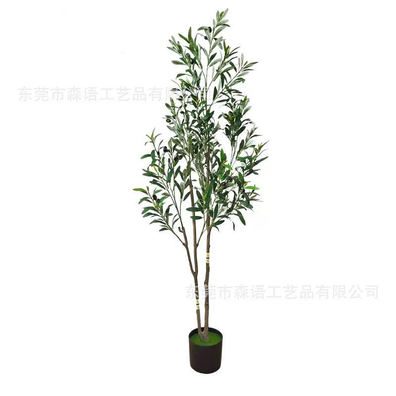 Renora 6ft Artificial Olive Tree – Lifelike Faux Plant for Home Decor