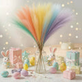 Renora Rainbow Pampas Grass Faux Floral Arrangement